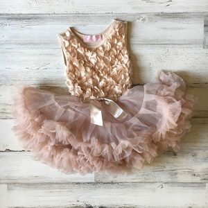 NWT Popatu Tutu Onesie Nude Colored 12-18 Months